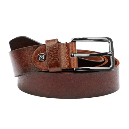 Pasek skórzany męski PIERRE CARDIN 5077 KAM02 Czarny