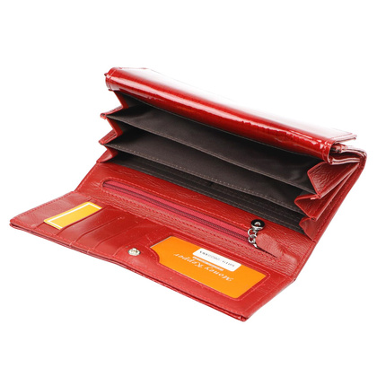 Portfel damski skórzany PELLUCCI 6019 Czerwony