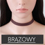 NASZYJNIK CHOKER SKÓRZANY - BRĄZ N480BR