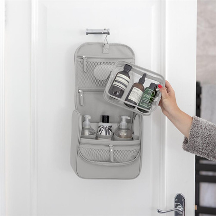 Kosmetyczka podróżna do zawieszenia Stackers kamienna szarość