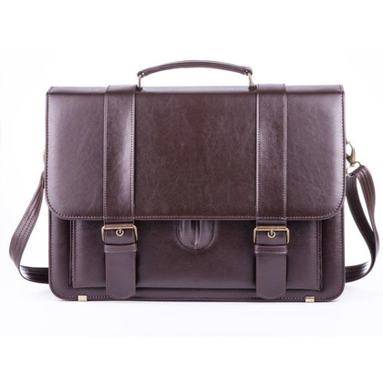 Teczka męska KEMER SOLIER S28 Brązowa - min. zamówienie 20 / 50 / 100 szt.