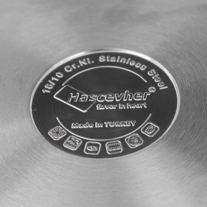 Garnek stalowy DALIE z pokrywką 26 cm 10,6 l gaz indukcja