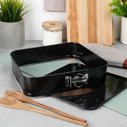 Forma do pieczenia rozpinana granitowa 28x28x6,8 cm