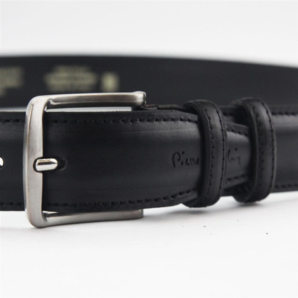 Pasek męski skórzany PIERRE CARDIN PSN 6209 Czarny