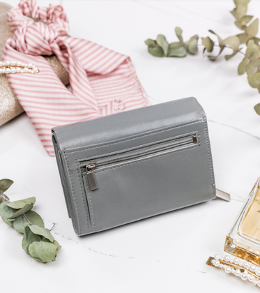 Mały portfel damski skórzany RFID stop Cavaldi® skóra zatrzask