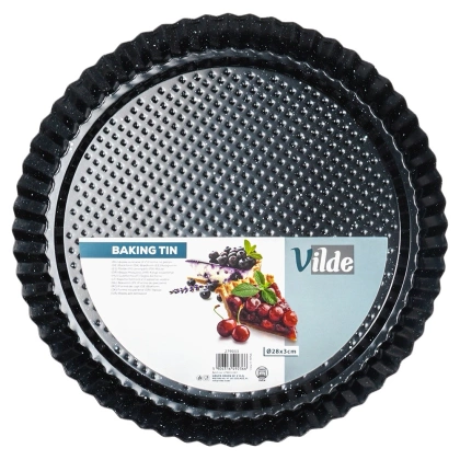 Forma do tarty granitowa 28x3 cm