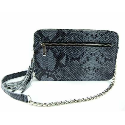 T-07 Torebka Marita-print wężowy niebieski KEMER