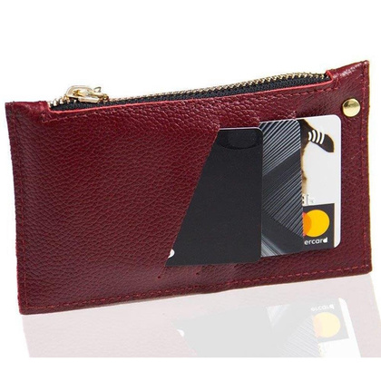 Portfel skórzany KEMER SOLIER P07 Burgund - min. zamówienie 20 / 50 / 100 szt.