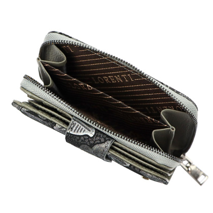 Skórzany kompaktowy damski portfel Lorenti z RFID 76115-ONBF popiel