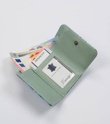 Portmonetka damska z wężowym wzorem — Lorenti