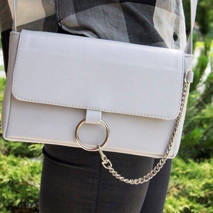 Torebka damska, listonoszka KEMER SOLIER ML06 Szara - min. zamówienie 20 / 50 / 100 szt.