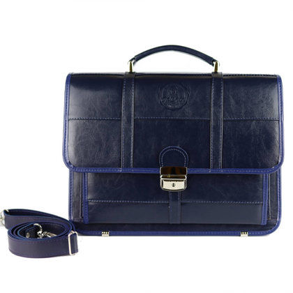 514 Teczka męska pasy - granat KEMER