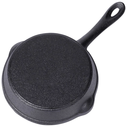 Patelnia żeliwna okrągła talerz żeliwny 16 cm