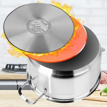 Garnek stalowy z pokrywką 18/10 PREMIUM 4,3 l ORION