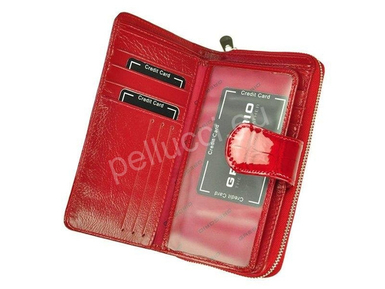 Portfel damski skórzany PELLUCCI BC-116 Czerwony