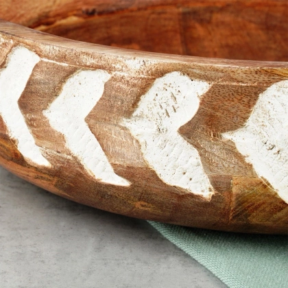 Miska drewniana 24 cm, 1,3 l