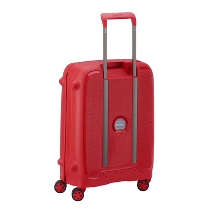 Delsey Moncey Mała twarda czerwona walizka kabinowa na kółkach 55 cm