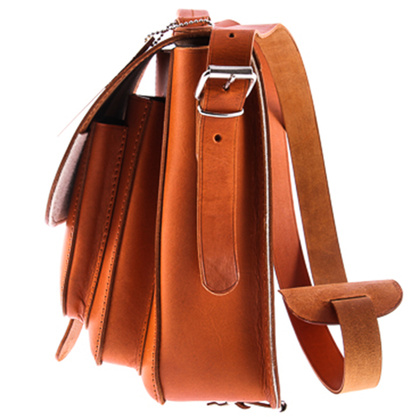 TECZKA SKÓRZANA 3W1 KEMER VOOC Vintage P13 BRĄZOWA