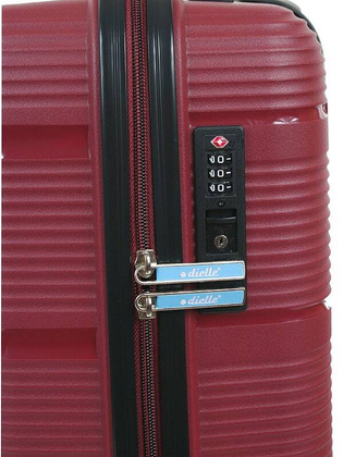 Mała kabinowa walizka DIELLE 170 Bordowa