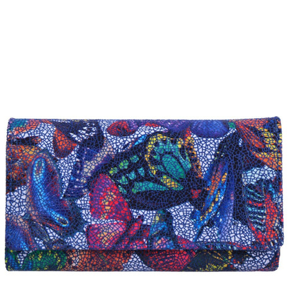 Portfel damski skórzany KEMER 008D Granatowy - min. zamówienie 20 / 50 / 100 szt.