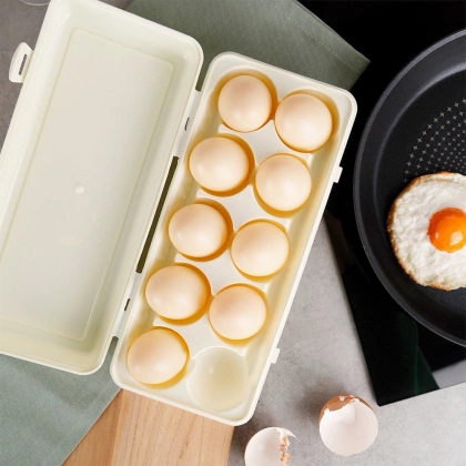 Pojemnik organizer pudełko na jajka jaja do lodówki chłodziarki 10 sztuk jajek