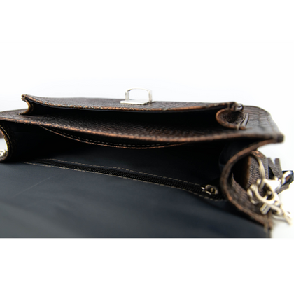 T-06 Torebka z klapką - starzony brąz C KEMER