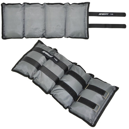 OBCIĄŻENIE NA PRZEGUBY SZARE 14KG (2x7KG) ENERO FIT