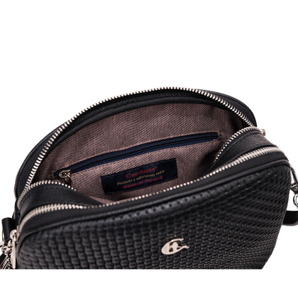 Skórzana listonoszka Canaletto z tłoczeniem plecionki – elegancja i funkcjonalność TD808s33t1