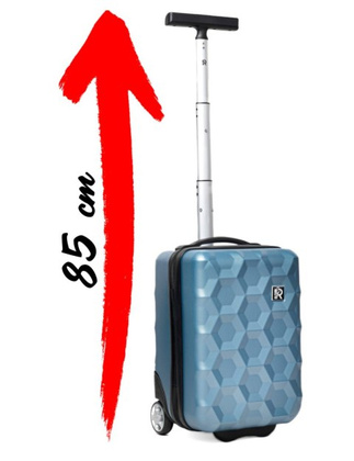 Bardzo mała walizka PELLUCCI RGL 884 XS 40x20x25 ROSE RED