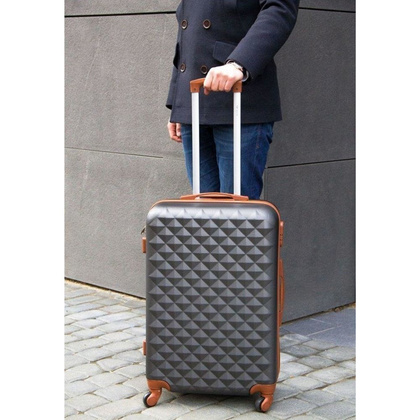 Duża walizka KEMER SOLIER 190 Różowa - min. zamówienie 20 / 50 / 100 szt.