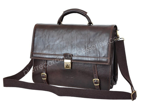 Teczka męska skórzana PIERRE CARDIN 1357 RM02 Czarna