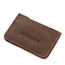 Skórzane etui na karty mały portfel BRØDRENE E01 ciemny brąz - min. zamówienie 20 / 50 / 100 szt.