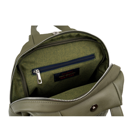 Damski plecak skórzany Canaletto z tłoczeniem plecionki – elegancja i funkcjonalność na co dzień P420s46t6