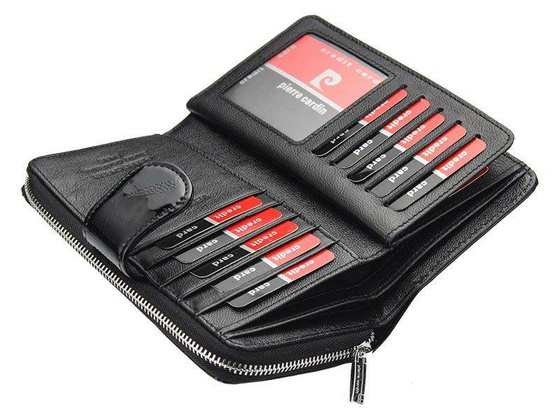 Portfel damski skórzany PIERRE CARDIN 05 LINE 116 Zielony