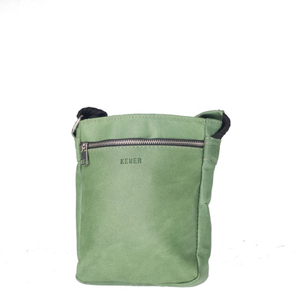 Torba skórzana KEMER S6 Zielona - min. zamówienie 20 / 50 / 100 szt.