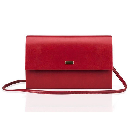 Torebka wizytowa damska KEMER SOLIER F13 Czerwona Matowa - min. zamówienie 20 / 50 / 100 szt.