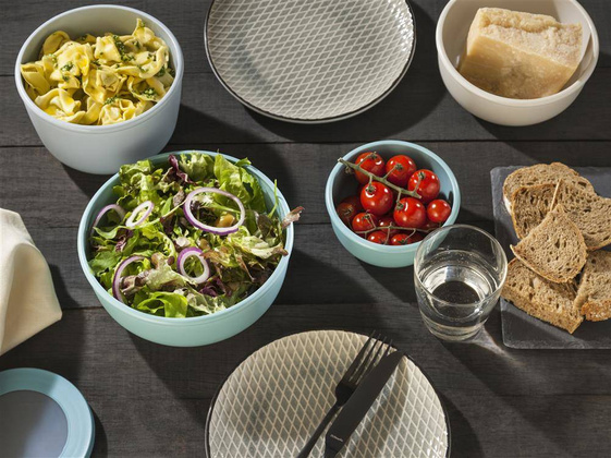 Zestaw 3 misek Cirqula okrągła 350 750 1250 Nordic Blue 106230015700