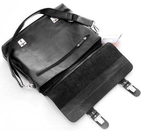 Teczka skórzana czarna JAZZY PARTY 16 - CORLEONE - min. zamówienie 20 / 50 / 100 szt.