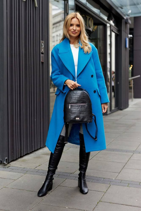 Mały, funkcjonalny plecaczek damski ze skóry ekologicznej