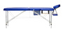 Stół, łóżko do masażu 2-segmentowe aluminiowe Niebieskie