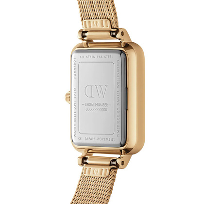 ZEGAREK DAMSKI DANIEL WELLINGTON Quadro Pressed Evergold 20mm DW00100556 + BOX (zw520a)