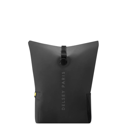 Delsey Turenne Plecak miejski czarny jednokomorowy rolowany