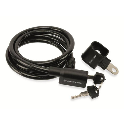 Zapięcie rowerowe Dunlop spiralne na klucz 0,8x150cm