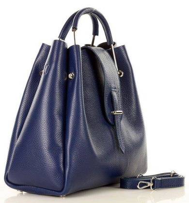 MARCO MAZZINI Torebka skórzana designerski kuferek handbag granat - min. zamówienie 20 / 50 / 100 szt.