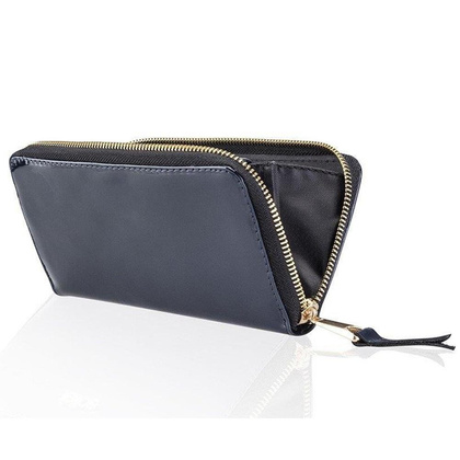 Portfel damski skórzany KEMER SOLIER P05 Granatowy Lakier - min. zamówienie 20 / 50 / 100 szt.