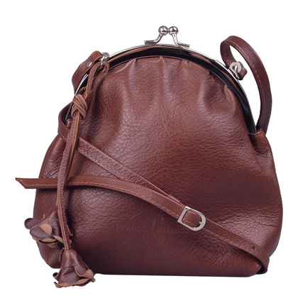 Torebka damska skórzana BELLUCCI R121 Brązowa - min. zamówienie 20 / 50 / 100 szt.