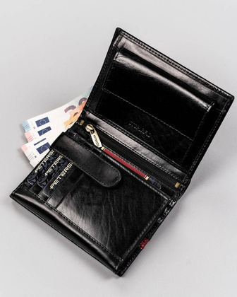 Skórzany portfel męski na karty