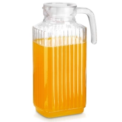 Dzbanek szklany z pokrywką wąski do lodówki 1,8 l