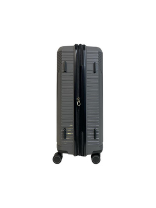 LYS Paris Bogota Duża twarda szara walizka na kółkach 77 cm