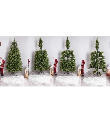 Choinka sztuczna PE10 180 cm FULL PE zielona jasne końcówki z metalowym stojakiem